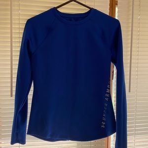 Women’s UnderArmour Cold Gear Blue Long Sleeve, size Small